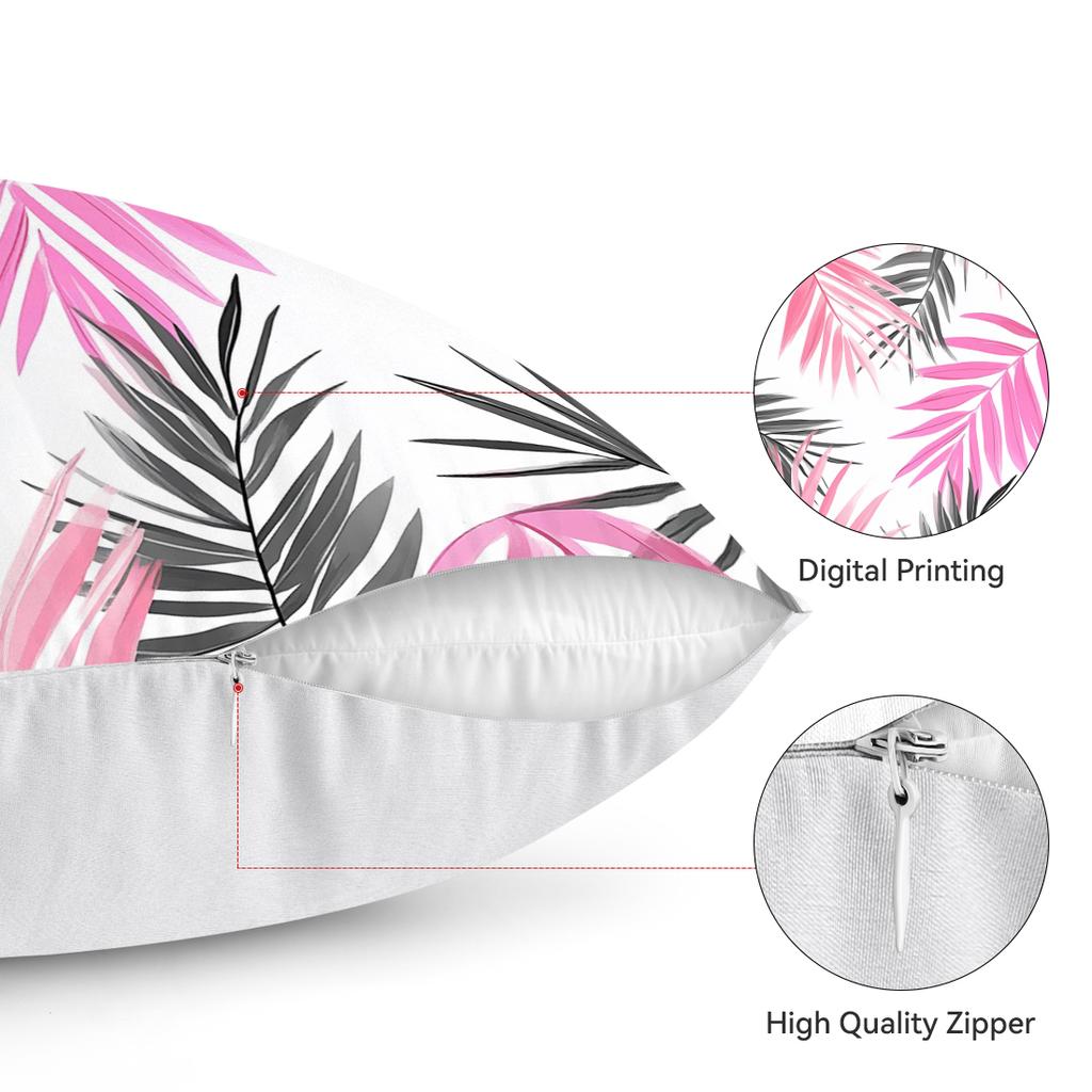 Pink Bohemian Style Cushion Pillowcase Printed Polyester 45x45cm Throw Pillowcover Decorative Sofa Cushion Pillowslip Home Decor