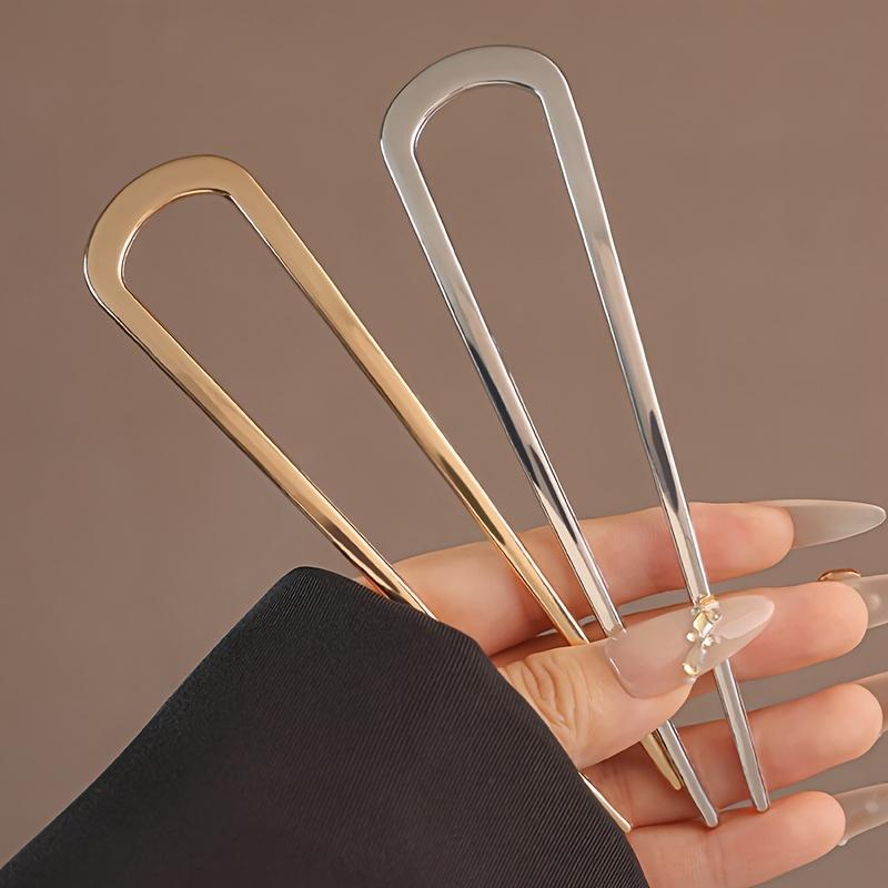 1Pc Ladies Fashion U Shape Antique Style Multi-Functional Alloy Hair Forkhair Coiler Hair Clips Pill Head Fixing Artifact