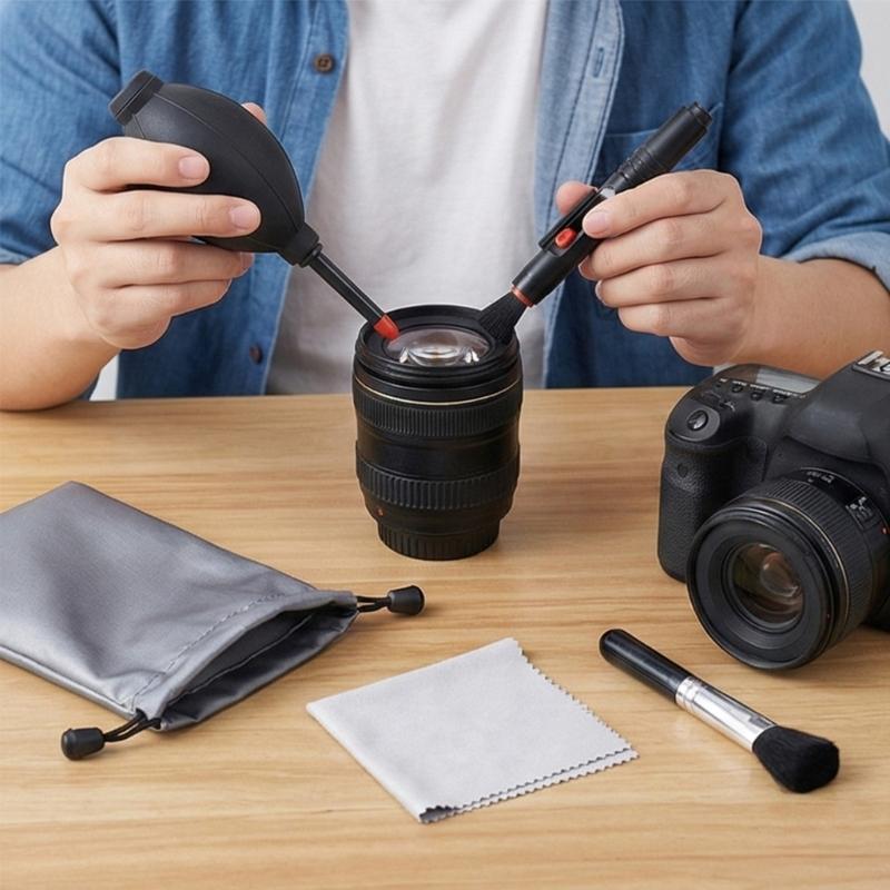 6Pcs Essential Portable Digital Lens Cleaner Set Waterproof Design Precisions Sprays Bottle for Camera Maintenance Enthusiasts