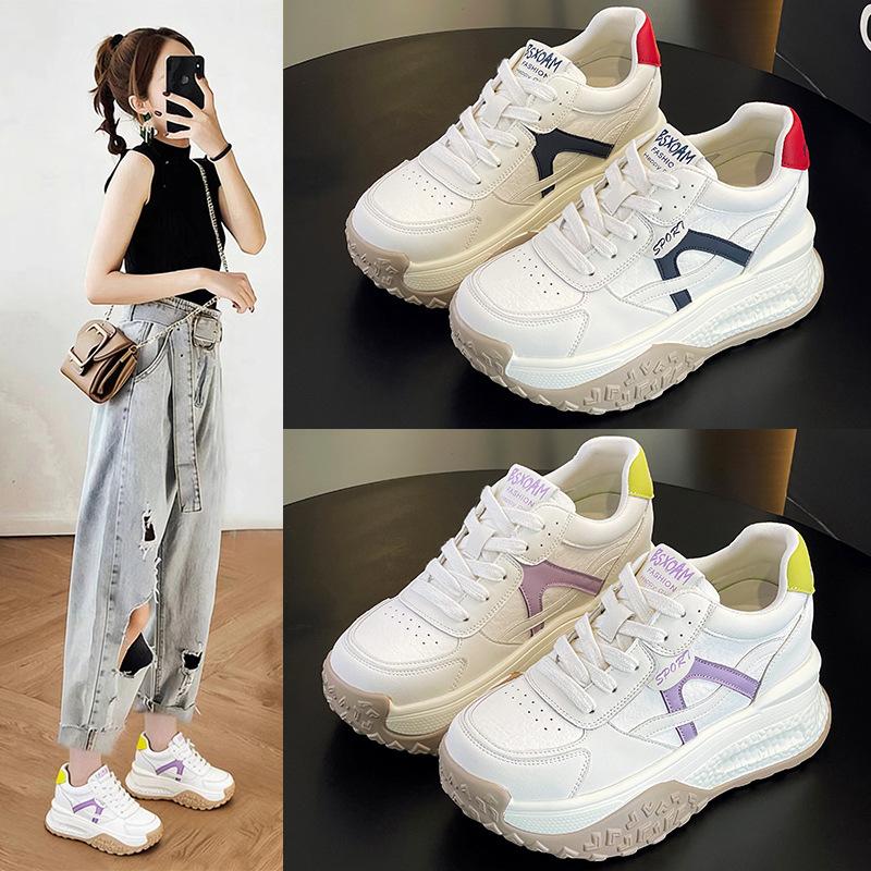 Platform Female Dad Shoes 2026 Super Fire Spring and Summer New Heightening 9CM Forrest Gump Sports Women's Shoes