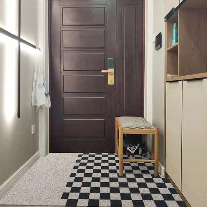 Mata wejściowa w stylu skandynawskim, antypoślizgowa: Trwała, odporna na zabrudzenia podkładka pod stopy z odpornym na zużycie pierścieniem jedwabnym.