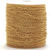 2meters Stainless Steel Extension Chain Gold Color Necklace Bracelet Supplies Chain Wholesale Accessories for Jewelry Making DIY
