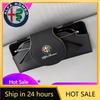 Car Stickers For Alfa Romeo Car Glasses Case Sun Visor Leather Eyeglass Clip 2025 Auto Interior For Alfa Romeo 4C 159 166 Spider