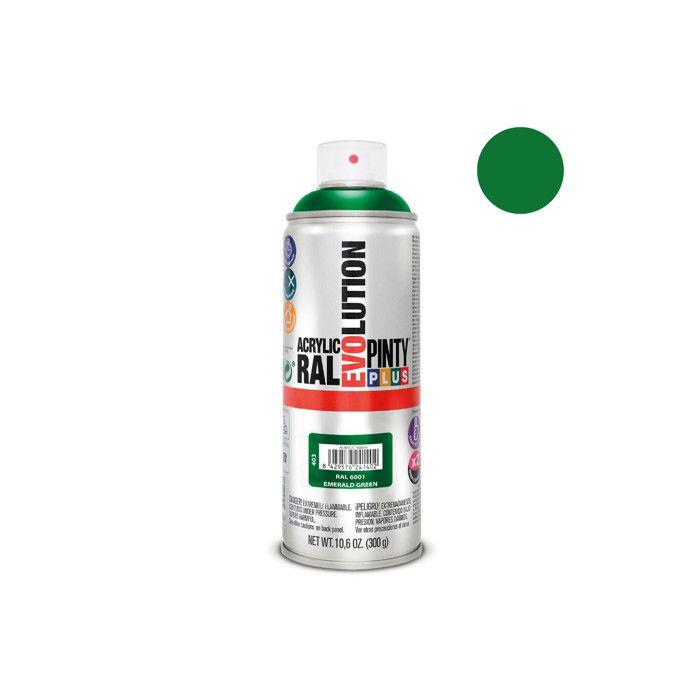 Aérosol Peinture Pintyplus EVOLUTION ·acrylique· RAL 6001 Brillant