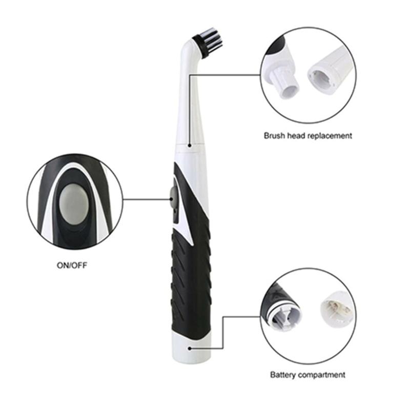 Elektrický čisticí kartáč s 4 nástavci pro domácí vanu, dlaždice, podlahu