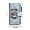 Retro Biker Pattern Long Wallet