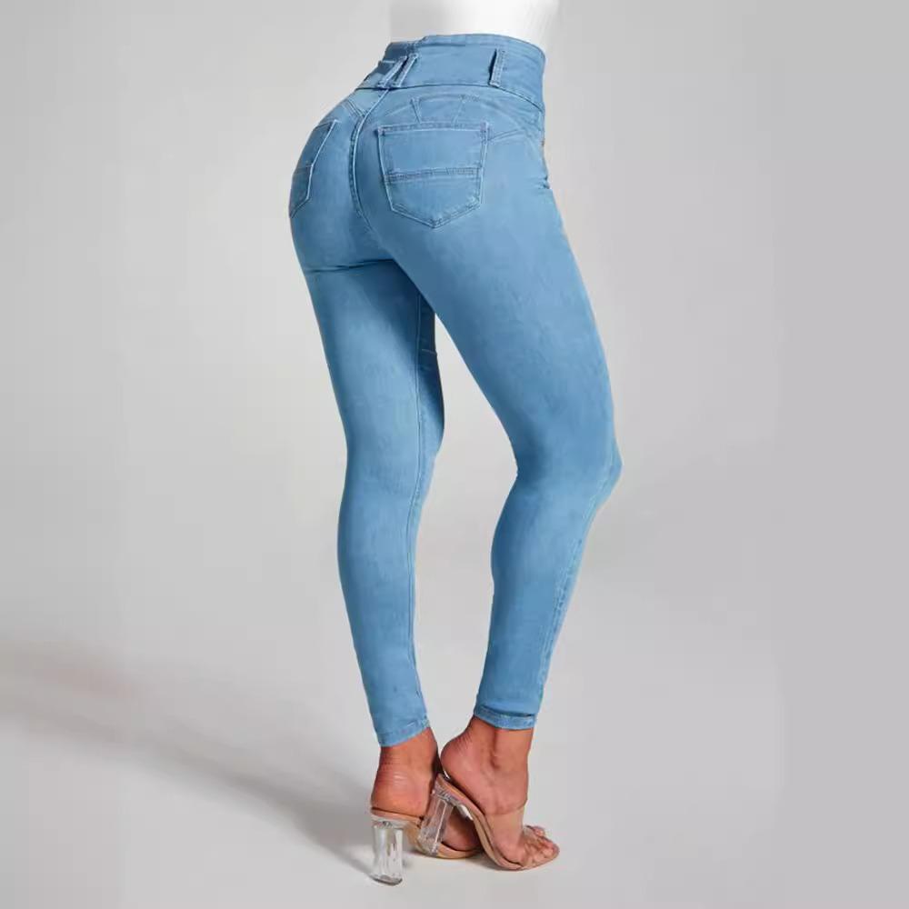 

Women s High-waisted Skinny Stretch Sculpted Hip Lift Jeans XXL