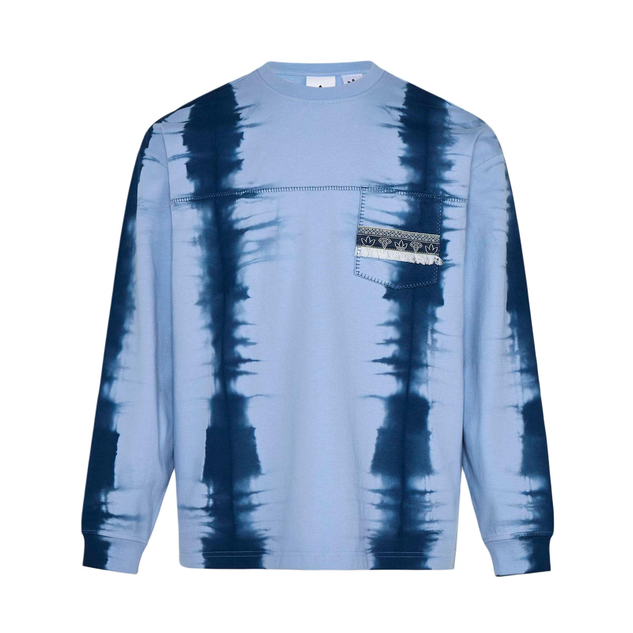 

Adidas Originals Tour Long Sleeve Cotton Tie-Dye Sports T-Shirt Men tops KW5675 S