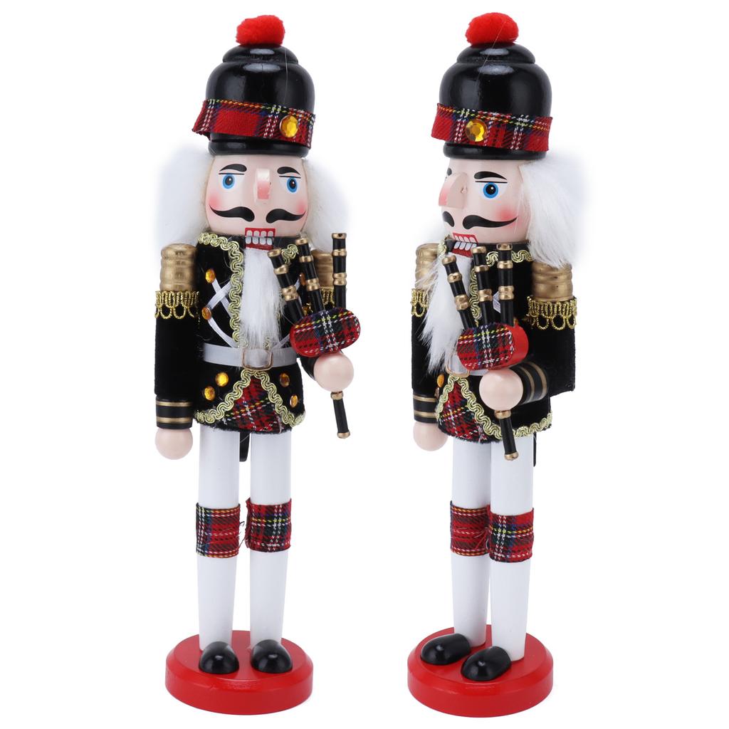 Nussknacker Soldat Puppe Marionette Holzhandwerk Weihnachten Weinschrank Dekoration Ornament1410A
