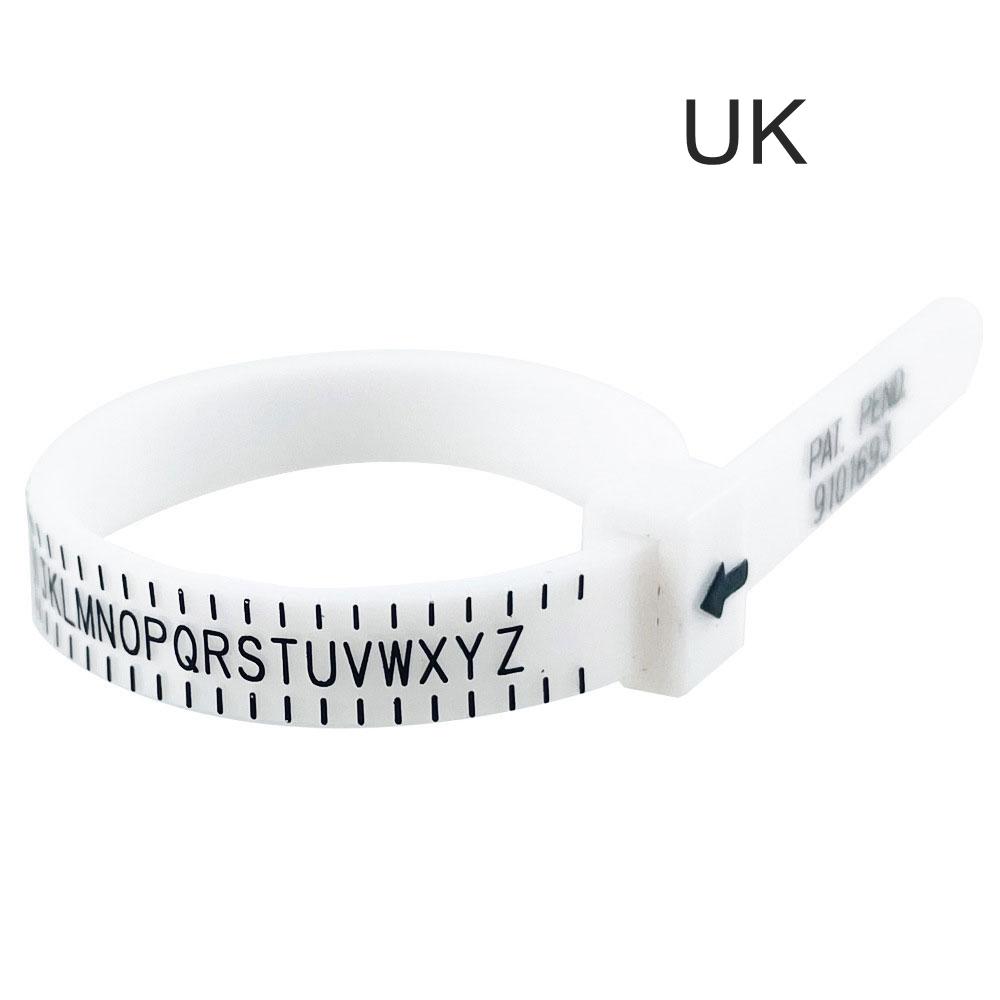 NIUPIKA Ring Sizer Measuring Tool Finger Sizer US UK EU Plastic Belt 1~13 AZ 41~76 Jewellery Measurement