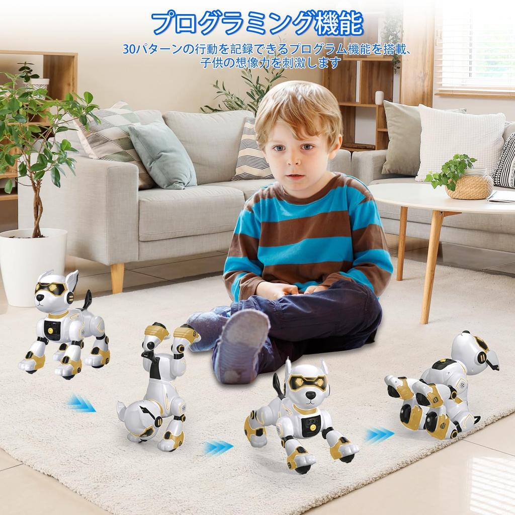 Multifunctional Robot Dog Toy with Voice Easy English Animal Voice Gesture Touch Programmable and USB Electronic Elementary School New Christmas Gift
