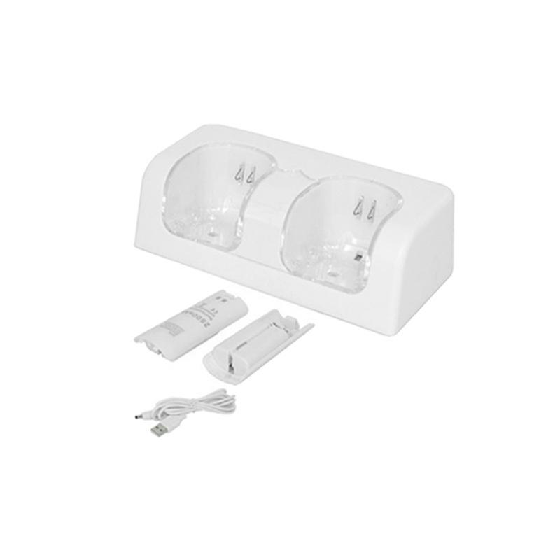 For Wii Remotion Controller 2/4Pcs Rechargeable Batteries & Charger Dock Station