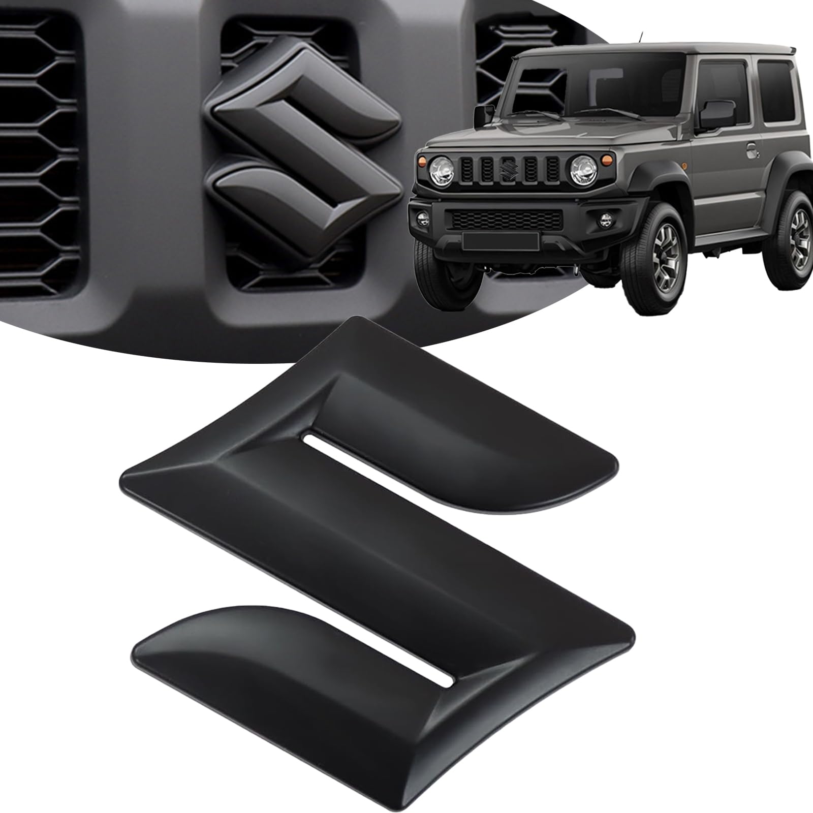 

Selinear Suzuki Jimny 3D Легко снимаемая Защита от царапин и пятен Совместима с эмблемой JB64 и JB74, ABS, Наклейка, Задняя, Устойчивая, (Матовый черный)