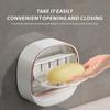 Wall Mounted Soap Case Box Easy to Install No-Drilling Soap Dish Holder Suitable for Kitchen Sink