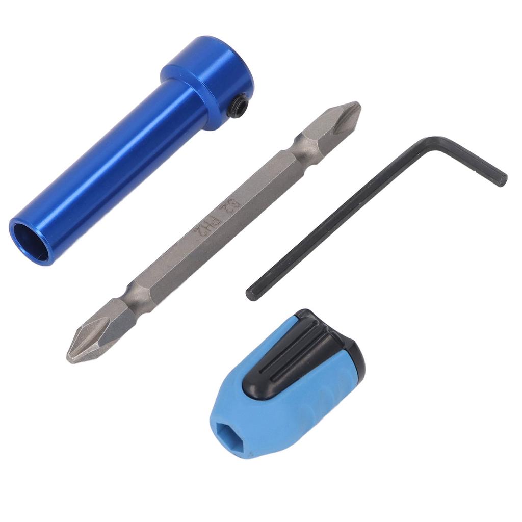 Hex Shank Screwdriver Bit Holder Alloy Steel Dual Sided Driver Bit Limit Stop L Wrench Set for