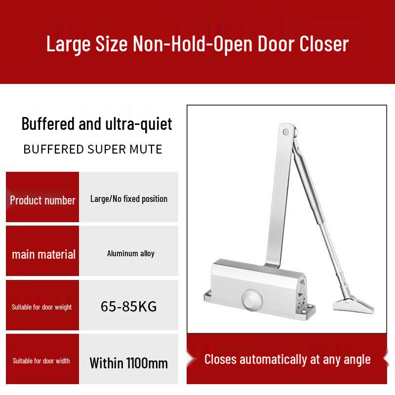 Automatic Fire Door Hydraulic Buffer Closer for Household Push-Pull Doors