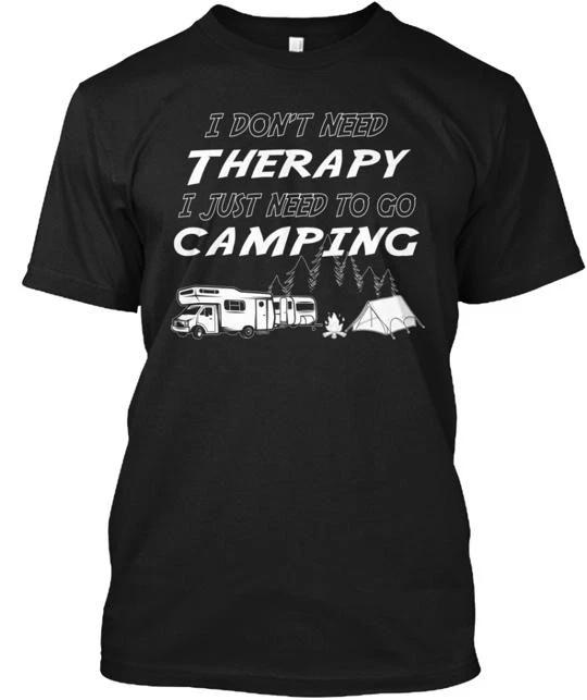 

Camping 100% Cotton T-shirt Mens Tees Top Made in the USA T-Shirt Tee Top Unisex 2XL