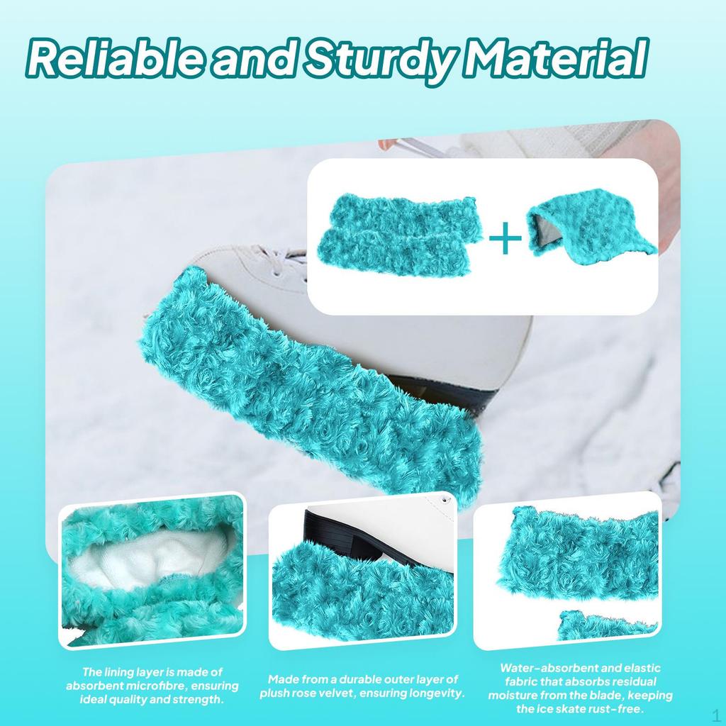 2 Pieces Ice Skate Covers Guards Equipment Portable Skating for Figure Skates Sports