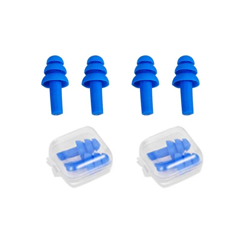 5/2/1Pairs Soft Silicone Earplugs Comfort Noise Reduct Earplugs Protective Sleep Reusable Waterproof Swimming Ear Plug With Box