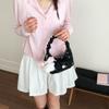 Neue Koreanische Crossbody-Taschen Damen Niedliche Ballett Mode Handtasche Bequeme und Vielseitige Textur Schulter-Aufbewahrungstaschen