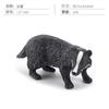 Simulation Forest Animal Set Model 10-Piece Fox Mink Bear Beaver Piglet Desktop Static Ornament Toy Batch