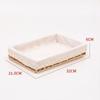 Creative Multicolor Storage Basket Multi-porpose Flower Pattern Storage Tray Weaving Multi-size Storage Box Home Decoration