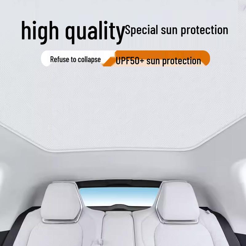 Jike 007 GT Sunroof Sunshade for 25-Year-Old Model - Ice Crystal Protection & Heat Insulation Interior Accessory