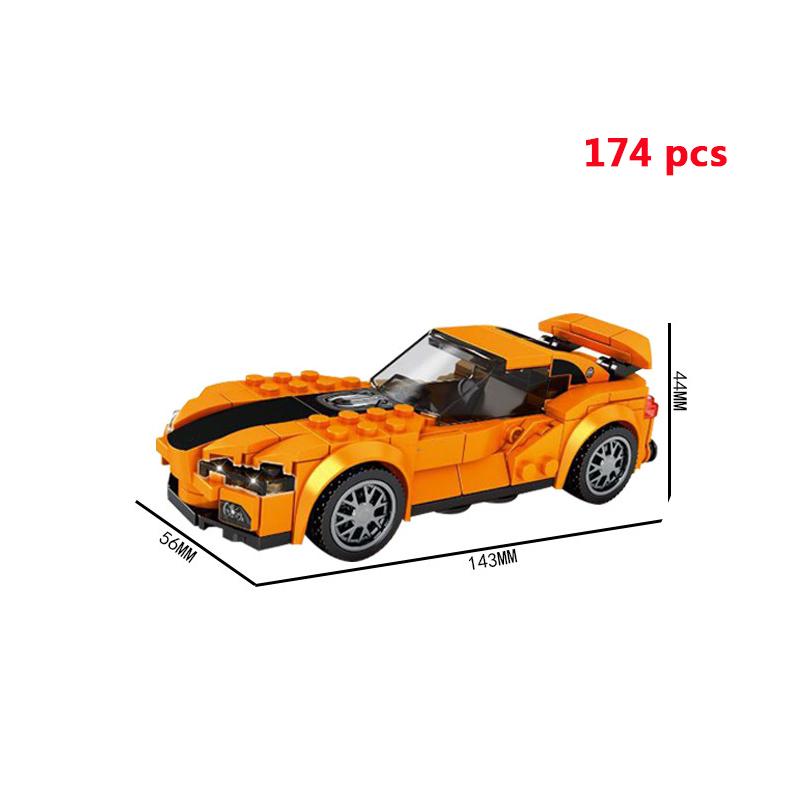 For Technical City Speed Champions Sports Car Racing Car Super Racers Figures Building Blocks Bricks Garage Toys Gifts Friends