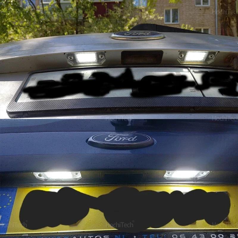 For Ford Focus 2 MK2 2003-2008 C-MAX 2PCS LED Car License Number Plate Light Car Rear LED SMD License Number Plate Light Lamp