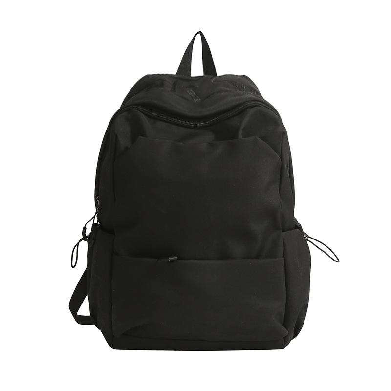 Student schoolbag Mori solid color versatile leisure large-capacity backpack campus class outdoor travel backpack