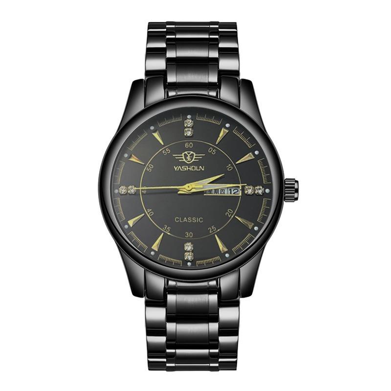 Top Brand Business Fashion Men's Watch Double Calendar Men's Luminous Waterproof Quartz Watch