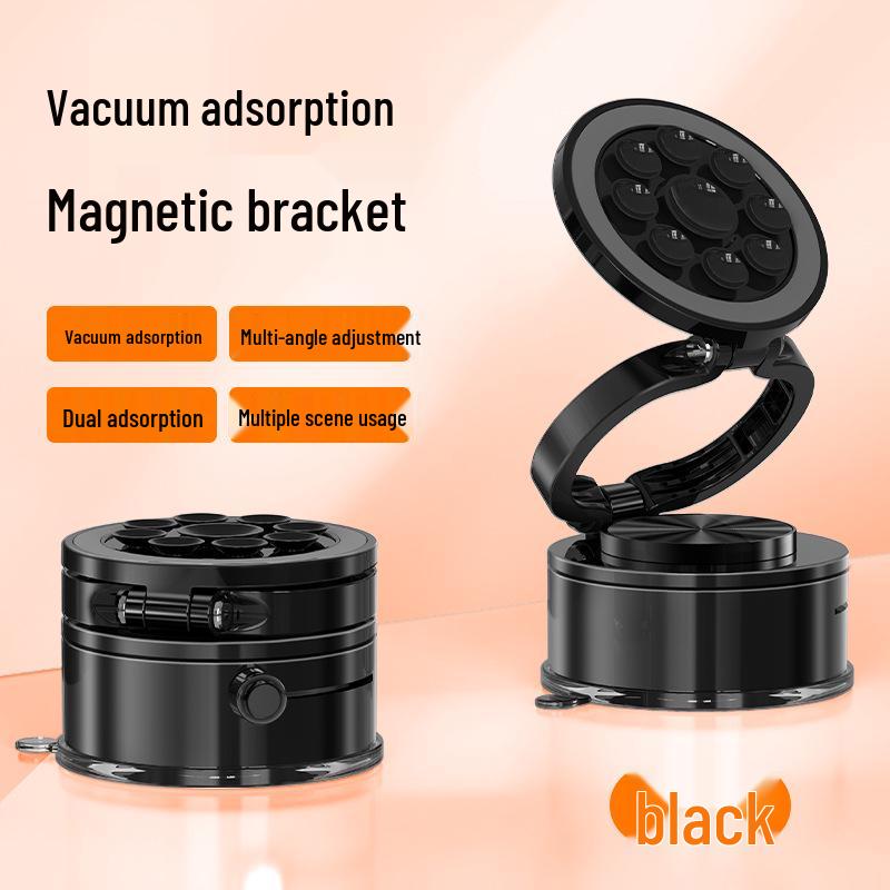 

2025 Multi-Functional Folding Magnetic Car Phone Holder with Suction & Rotation for Navigation чорний