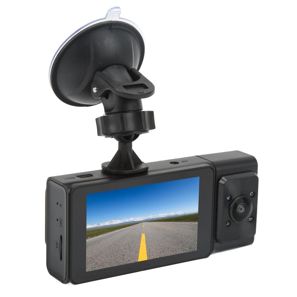 3.0in Car Dash Cam 3 Lens Night Vision G Sensor Loop Recording Motion Detection Driving Recorder