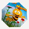 Custom Name Maya the bee Theme Automatic Umbrella, Lightweight & Portable, 8 Rib, Perfect for Outdoor Travel, Birthdays, Christmas, Gifts.
