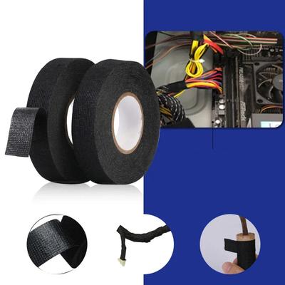 NEW 9/19/25MM Heat-resistant Flame Retardant Tape Adhesive Cloth Tape For Car Cable Harness Wiring Loom Protection Width 15M