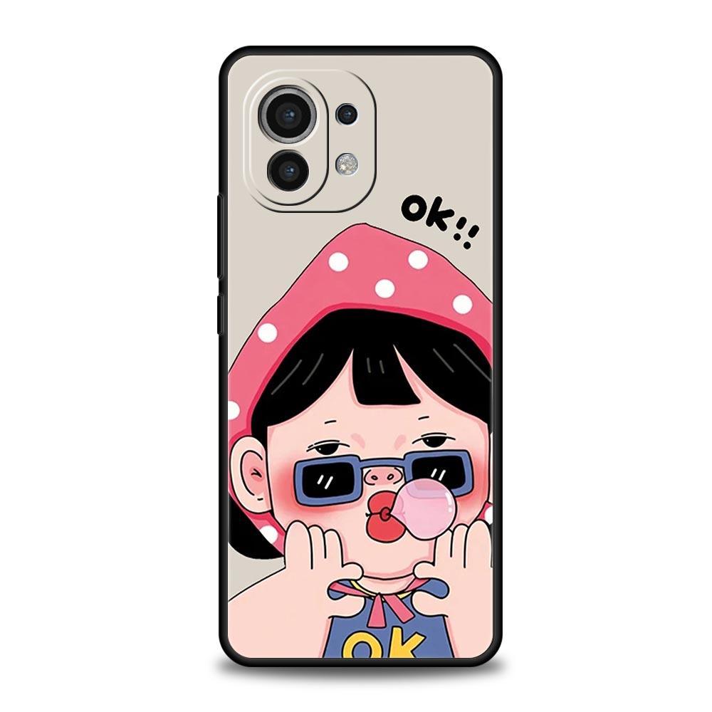 Phone Case For Xiaomi Mi 15 14 14T 13T 12T Pro 12 13 11 Lite 5G 11T X6 X5 Pro Soft TPU Cover Cartoon Funny Boy Girl Couple