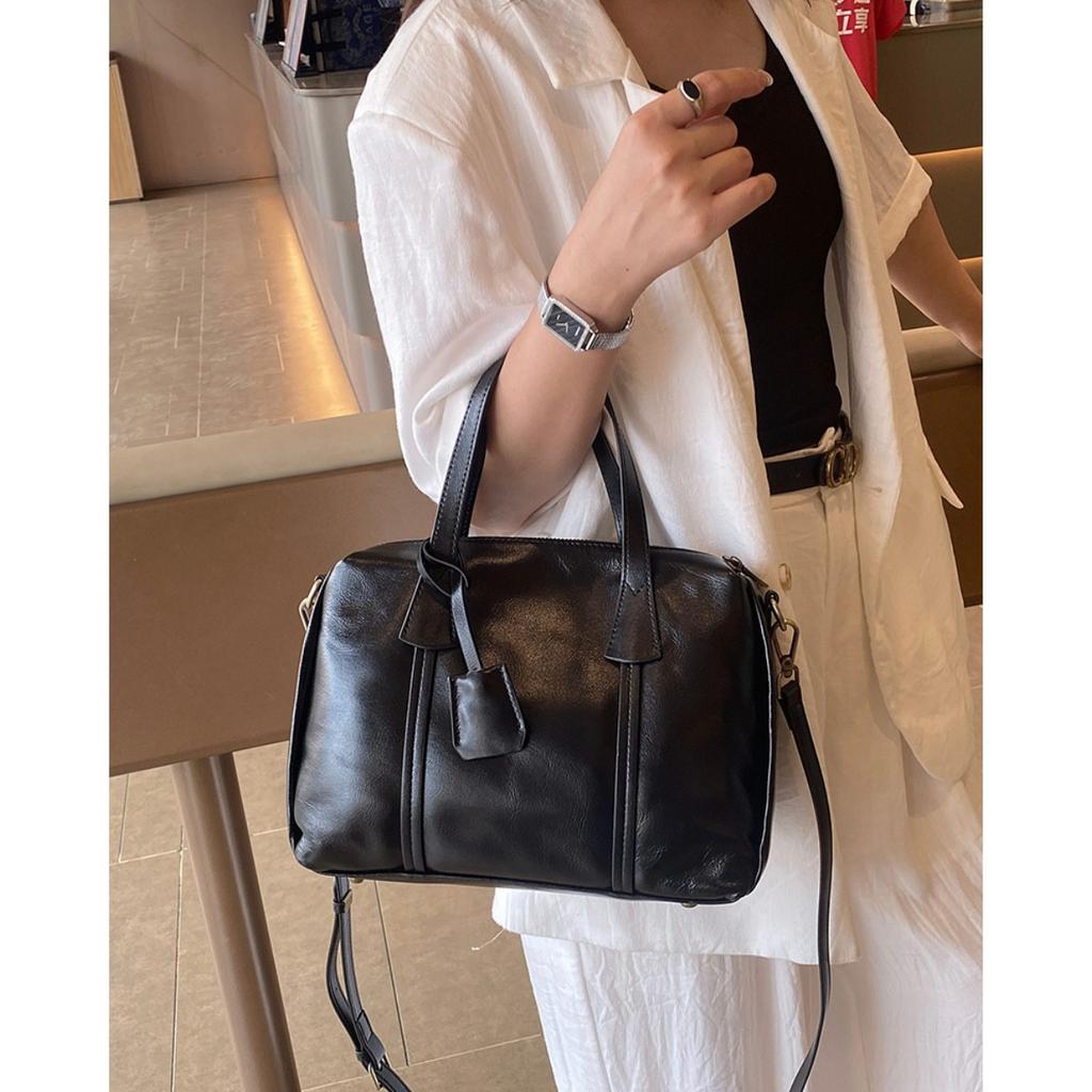 2025 New shoulder bag, high-end work commuter bag, first layer cowhide leather women's messenger handbag women