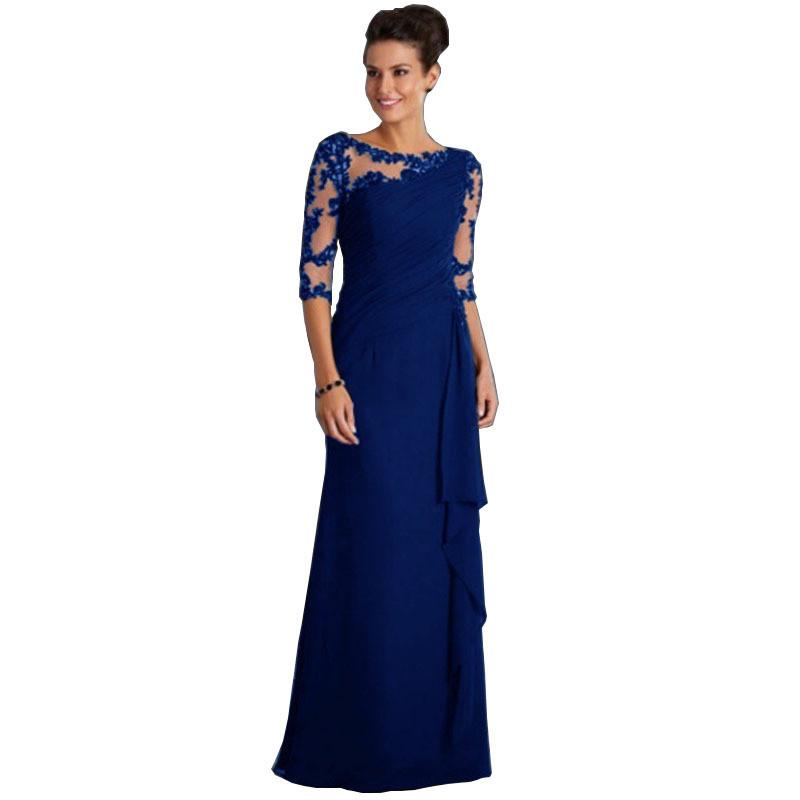 Elegante Abito Estivo in Pizzo a Vita Alta con Scollo Rotondo per Occasioni Speciali