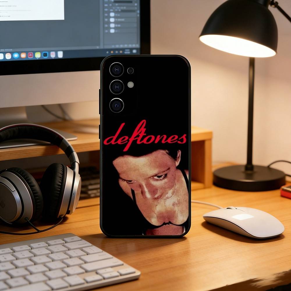 Band D-Deftones Handyhülle Schwarzes Silikon Weich Für Samsung S25,S24,S21,S22,S23,S30,Ultra,S20,Plus,Fe,Lite