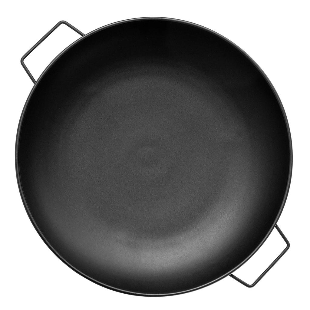 KADAX Large 58cm Garden Fire Pit For Bonfire Grill Kettle Bowl Steel Black