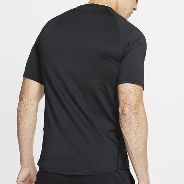 Nike Dri-Fit Training Wrap Short Sleeve T-Shirt Men Tops Black BV5634-010