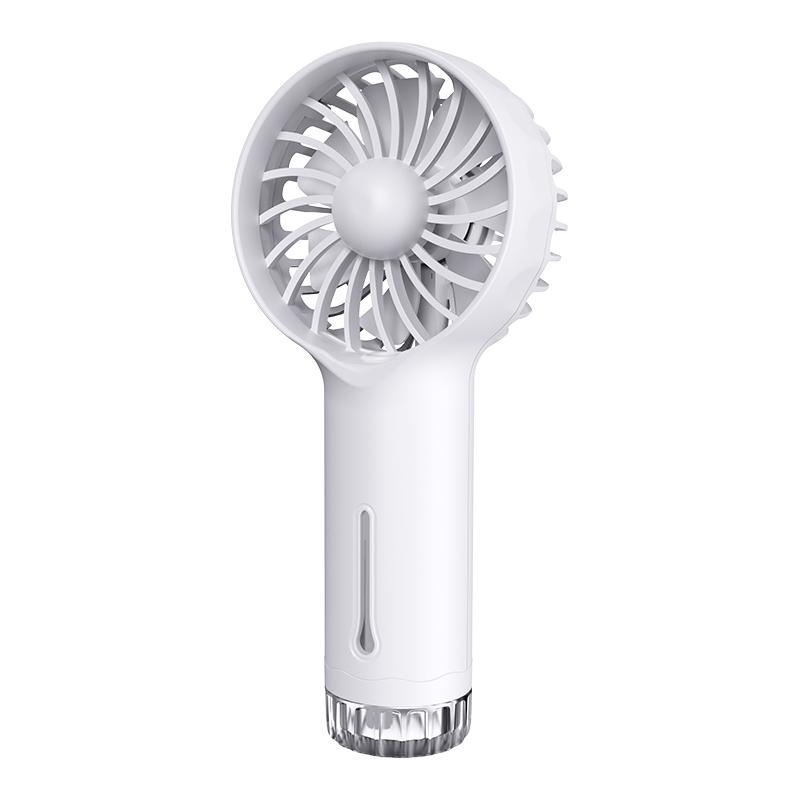 

New portable outdoor mini handheld fan gift spray fan humidification ice coating handheld fan long-term charging