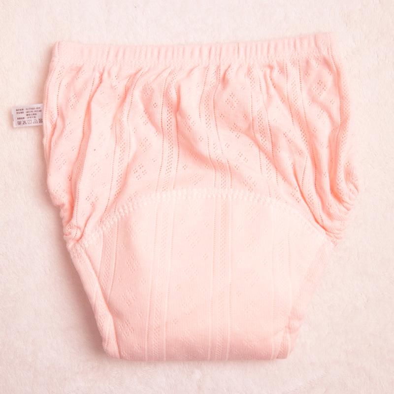 

Детские хлопковые водонепроницаемые тренировочные трусики для приучения к горшку - Дышащие, Стирающиеся, Быстросохнущие для мальчиков и девочек 90 (For 6-16 lbs) светло-розовый