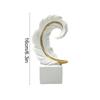 Harz Feder Ornament Desktop Feder Dekoration Elegant Harz Feder Skulptur Modern Grün Weiß Figur Künstlerisch für Zuhause