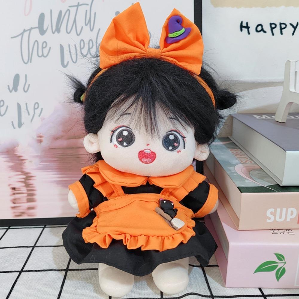 Witch Hat Cotton Doll Plush Suit Cat Plush Dolls Clothes  Doll Accessories