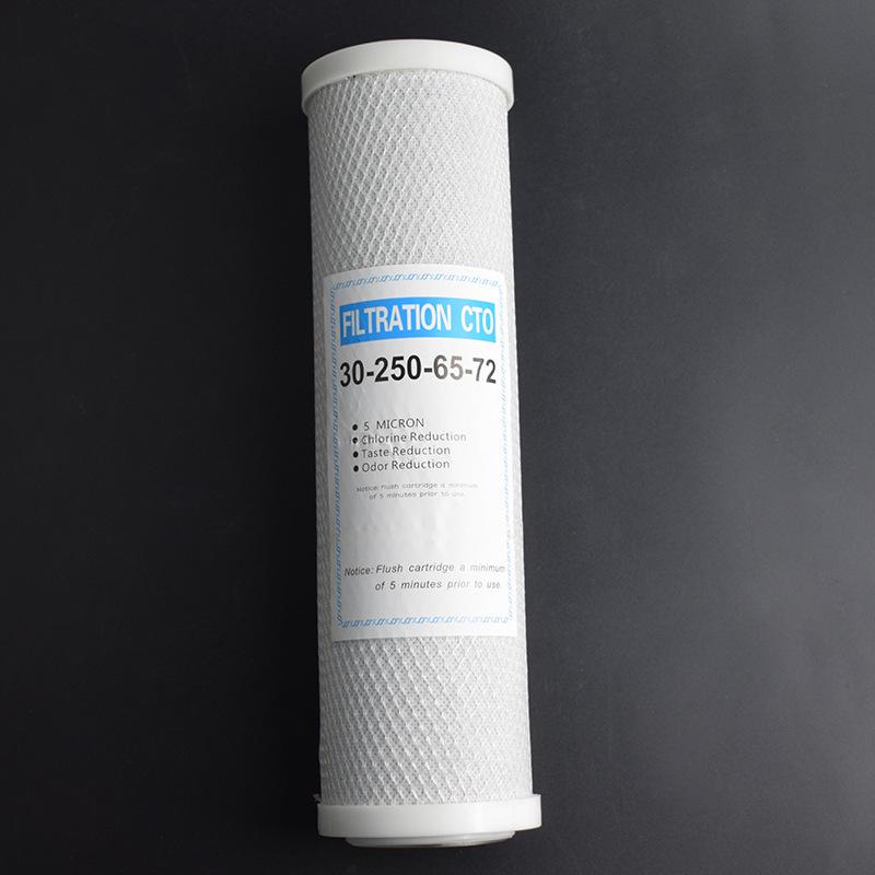 10-inch CTO Sintered Activated Carbon Filter Cartridge for Home Water Purifiers.