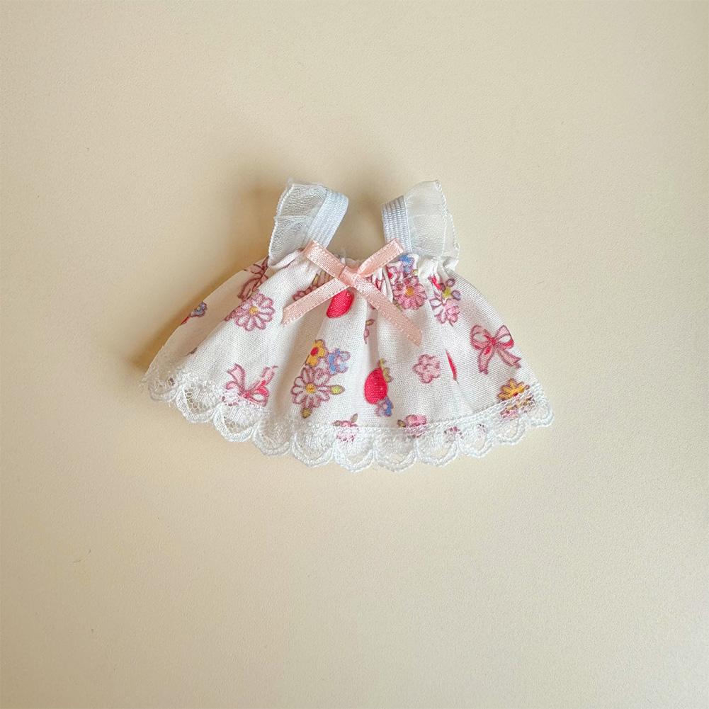 For 17cm Labubu Doll Dress Cute Doll Lovely Clothes Accessories Princess Dress Plush Dolls Clothes