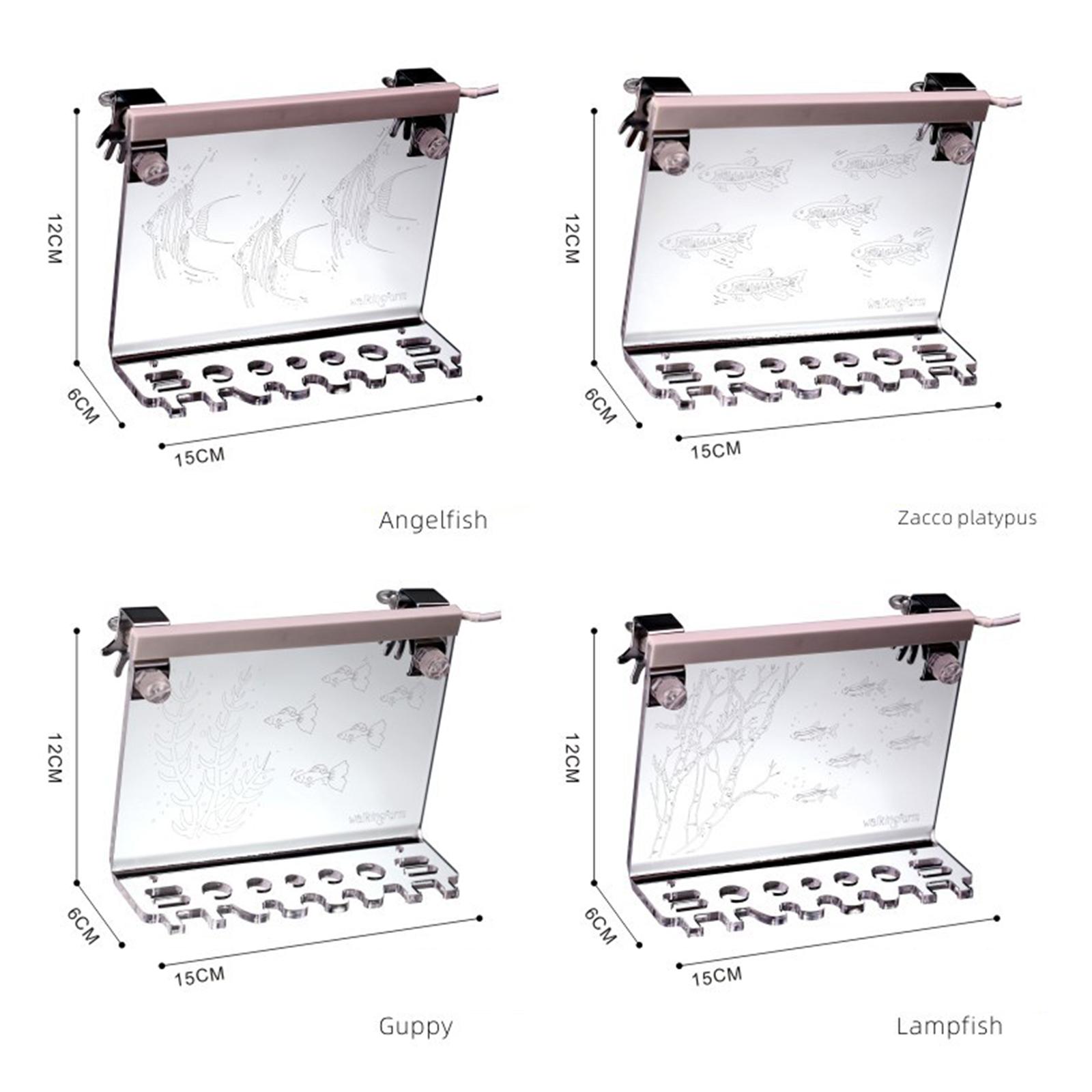 

Multi Functional Aquarium Tweezer Storage Rack with USB Dimmable Light Acrylic Tool Holder for Aquariums Lanternfish