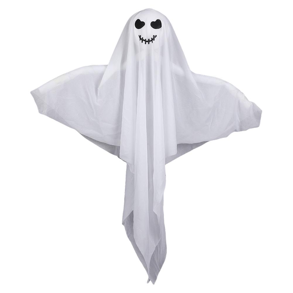 Halloween Glowing Hanging Ghost Battery Powered Luminous Hanging Ghost Decor Illuminated Ghost Prop for Haunted House Decor