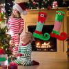 Neue Weihnachtsdekorationen Weihnachtsstrümpfe mit Glöckchen und Elfensocken plus Buchstaben Weihnachtsbaumanhänger Geschenke